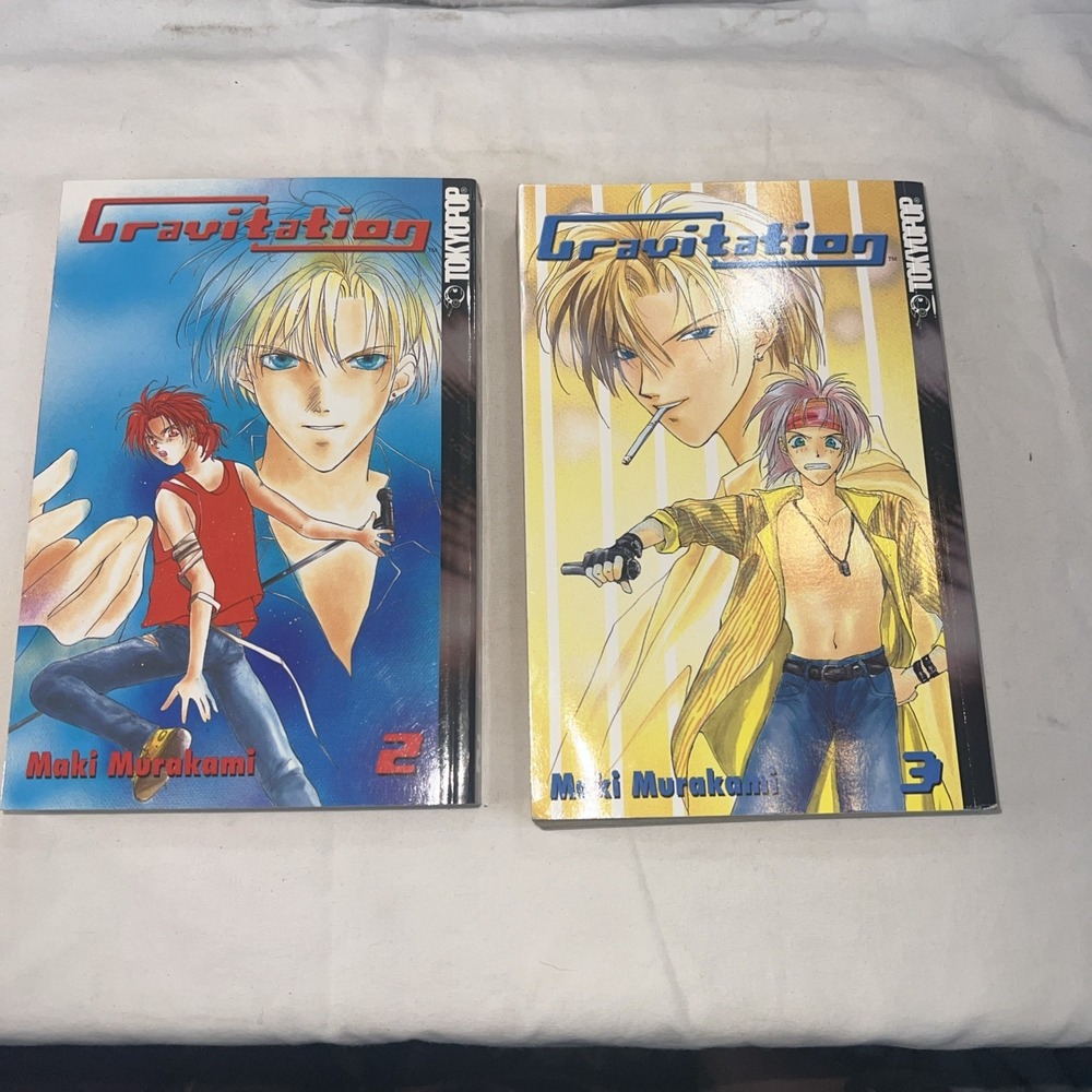 Gravitation Manga Vol 2 & 3 • Maki Murakami • BL Romance Comedy‎ •